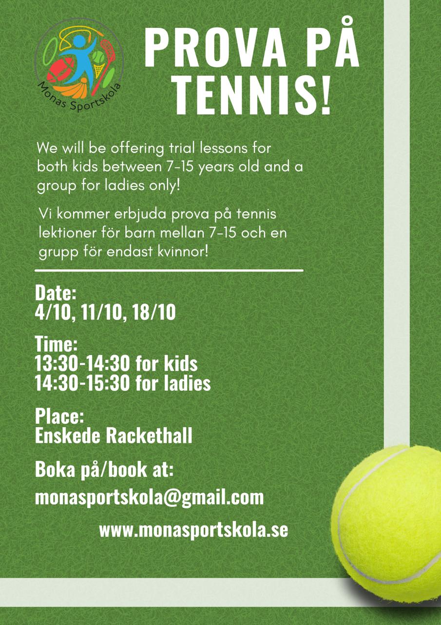 Prova på Tennis